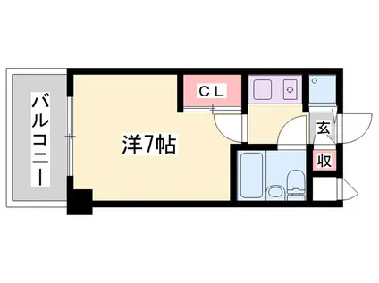 ベルトピア手柄Ⅴ(1K/3階)の間取り写真