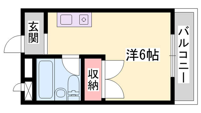 PROSSIMO HIMEJI(ワンルーム/1階)の間取り写真