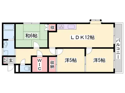 ジョイタウン(2LDK/1階)の間取り写真