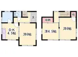 姫新線 播磨高岡駅 徒歩33分 2階建 築49年