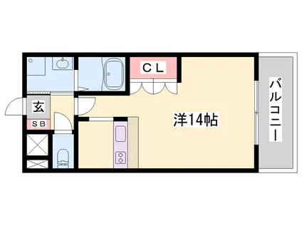 キコイ館(1K/1階)の間取り写真