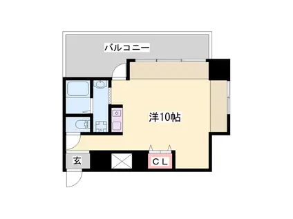 宝殿ヤングパレス(ワンルーム/1階)の間取り写真