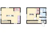 姫新線 播磨高岡駅 徒歩8分 2階建 築57年