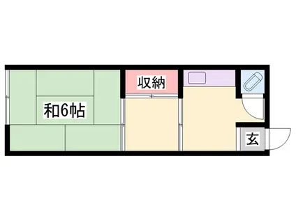 望月荘(2K/2階)の間取り写真