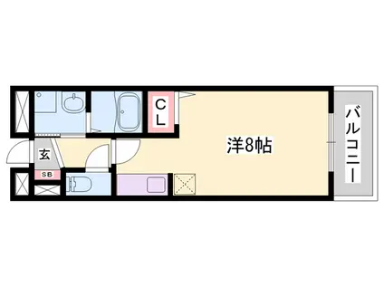 ヴェルテクス(1K/3階)の間取り写真