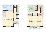 山陽電気鉄道網干線 平松駅 徒歩13分 2階建 築15年