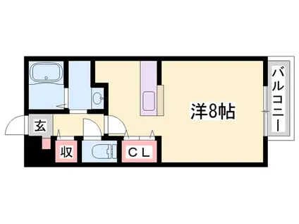 コンフォートテクノ2(1K/2階)の間取り写真