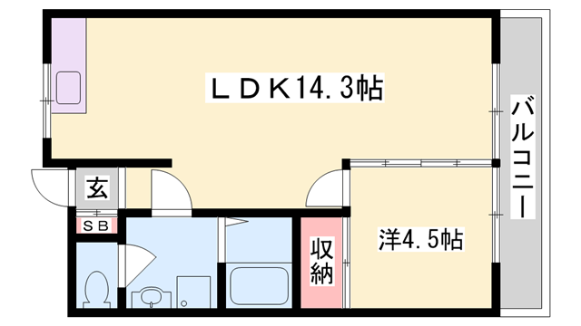 グリーンテラス パート5(1LDK/1階)の間取り写真