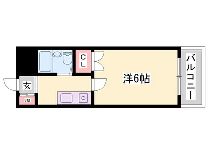 グランドコーポKS(1K/5階)の間取り写真