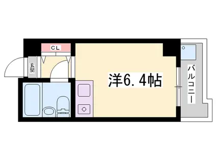 アーバンおの(ワンルーム/4階)の間取り写真