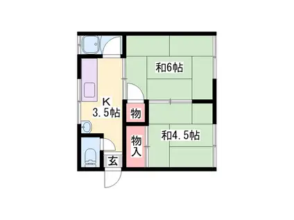 メゾン・ド・アリス1(2K/1階)の間取り写真