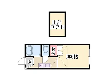 ロフト232(ワンルーム/1階)の間取り写真