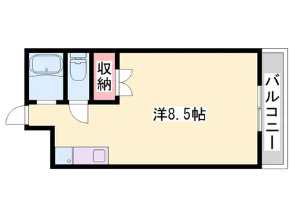 ルナTAKINO(ワンルーム/2階)の間取り写真