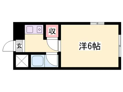 千鳥川ドミトリー(ワンルーム/3階)の間取り写真