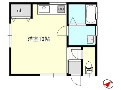 赤穂線 坂越駅 徒歩7分 1階建 築25年(ワンルーム)の間取り写真