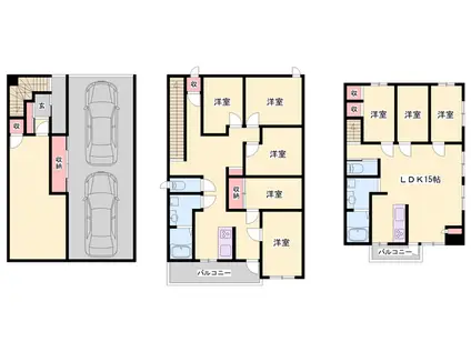 姫新線 余部駅 徒歩34分 3階建 築23年(8LDK)の間取り写真