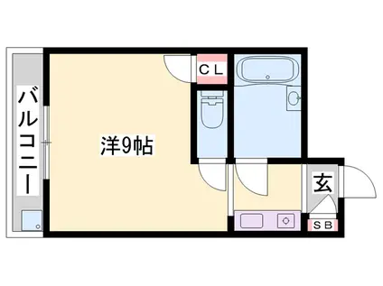 セピア51(1K/3階)の間取り写真