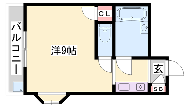 セピア51(1K/3階)の間取り写真