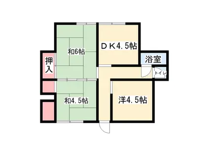 山陽本線 英賀保駅 徒歩8分 1階建 築56年(3DK)の間取り写真