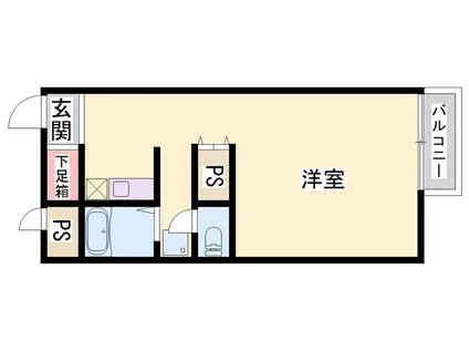 メゾン・リーヴ本町(1K/2階)の間取り写真