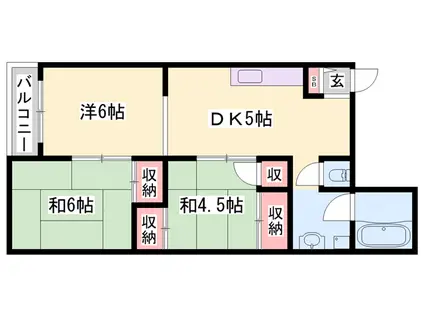 サンライフ(3DK/3階)の間取り写真