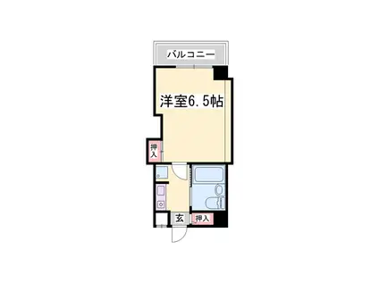 ベルトピア手柄2(ワンルーム/3階)の間取り写真