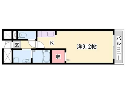 ニューアメニティ(1K/3階)の間取り写真