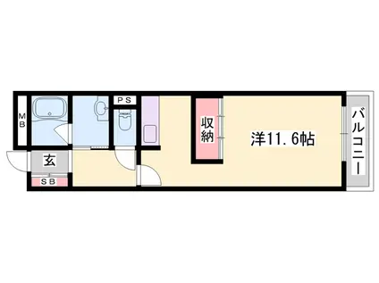 パストラル21(ワンルーム/2階)の間取り写真