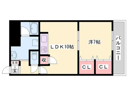 住吉マンション(1LDK/3階)の間取り写真