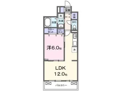 ロト フィオーレ(1LDK/3階)の間取り写真