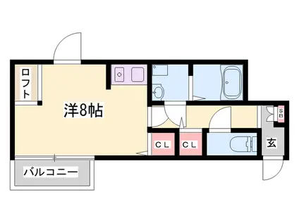 レナジア姫路ビル(ワンルーム/5階)の間取り写真