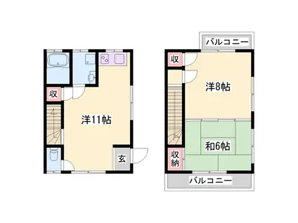MYトレビ(2LDK/2階)の間取り写真