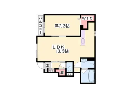 オリーブ赤穂Ⅰ(1LDK/1階)の間取り写真