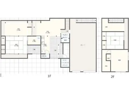 北条鉄道 北条町駅 徒歩51分 2階建 築77年(2LDK)の間取り写真