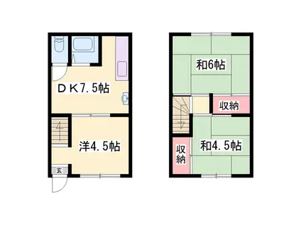 コーポ大塚(3DK/1階)の間取り写真