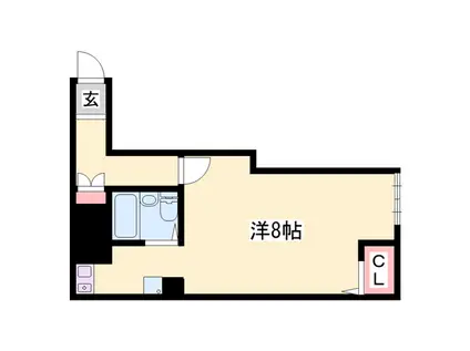 Z BLD(ワンルーム/3階)の間取り写真