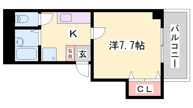 クレアトゥールOTSUKA(1K/3階)の間取り写真