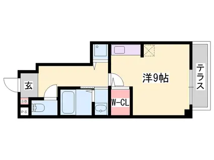 エステリオK(ワンルーム/1階)の間取り写真