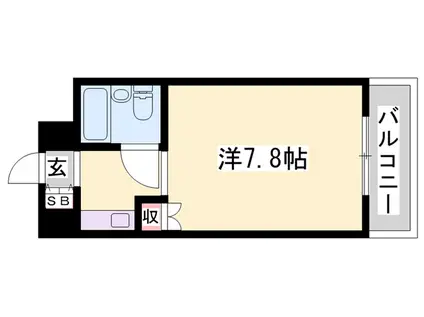 グリーンハイツ梅ヶ谷(1K/4階)の間取り写真