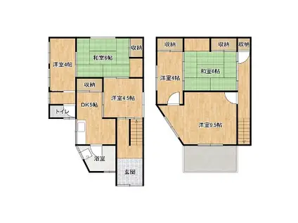 山陽本線 加古川駅 徒歩19分 2階建 築149年(6LDK)の間取り写真