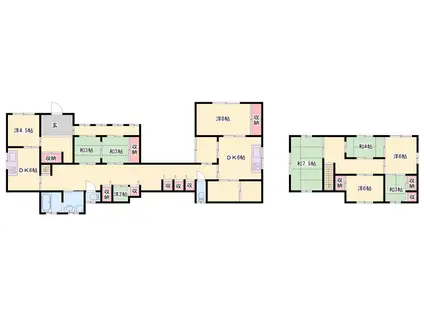 姫新線 東觜崎駅 徒歩46分 2階建 築42年(10DK)の間取り写真