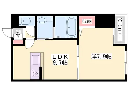 EVER LIFE加古川(1LDK/3階)の間取り写真