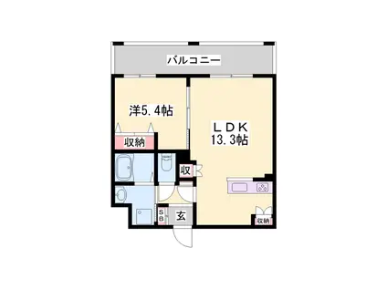 DIAMOND GREEN(1LDK/1階)の間取り写真