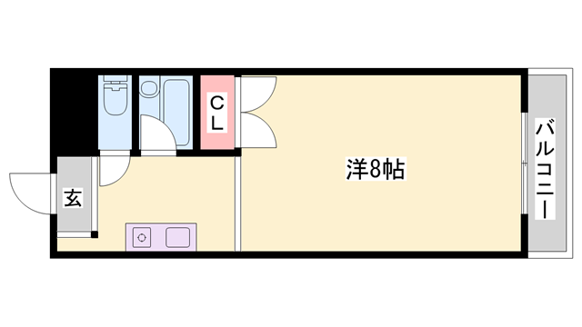 アレックスやしろ(1K/4階)の間取り写真