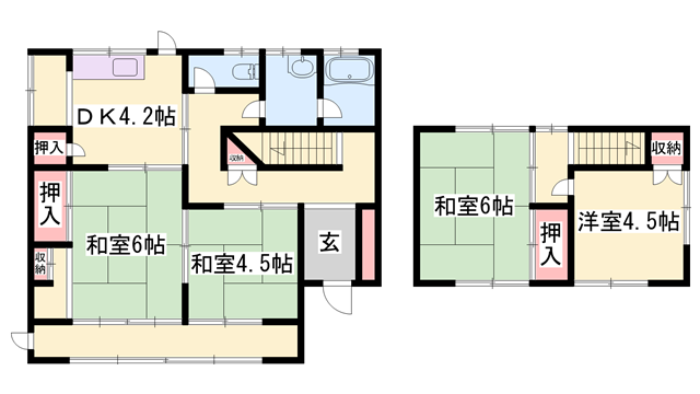 山陽本線 竜野駅 徒歩15分 2階建 築51年