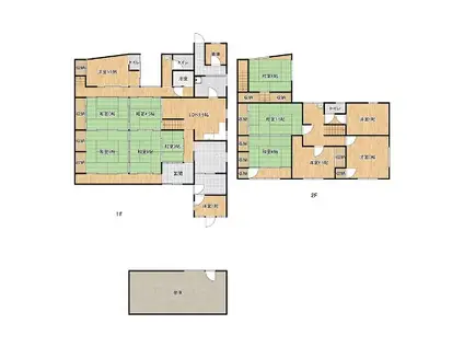 山陽本線 網干駅 徒歩35分 2階建 築93年(13LDK)の間取り写真