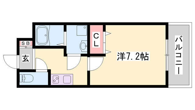 リープラス小野駅前(1K/2階)の間取り写真