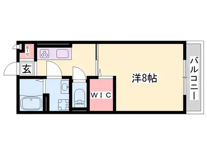 アネックスⅡ(1K/2階)の間取り写真