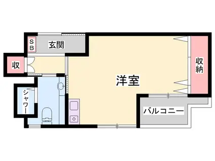 クオリティライフ壱番館(1K/5階)の間取り写真