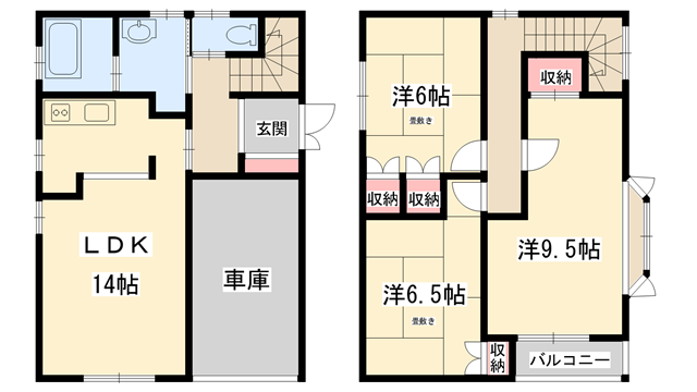 播但線 野里駅 徒歩5分 2階建 築33年